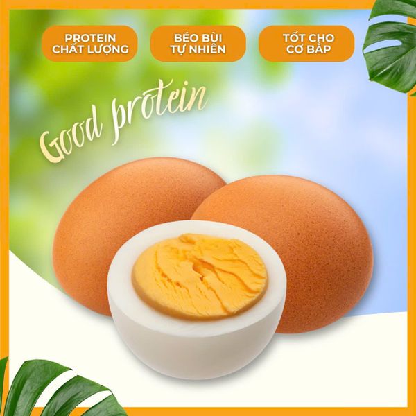  2 Trứng gà luộc 