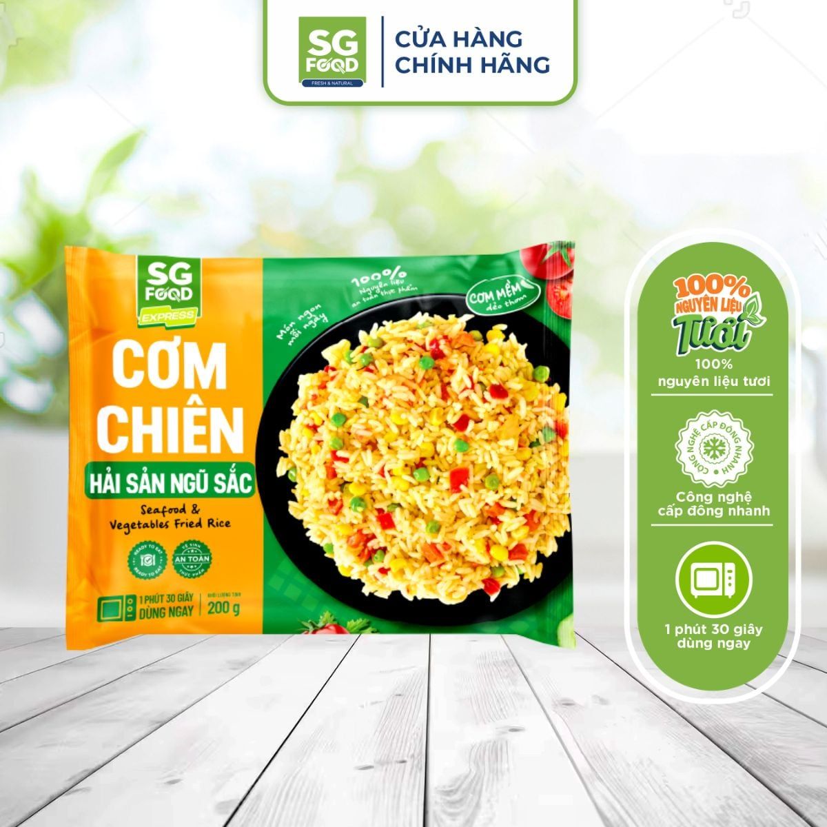 com chien hai san ngu sac 200g chi giao hang tai tp hcm