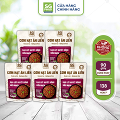 combo 5 goi com hat an lien gao lut huyet rong kieu mach 150g