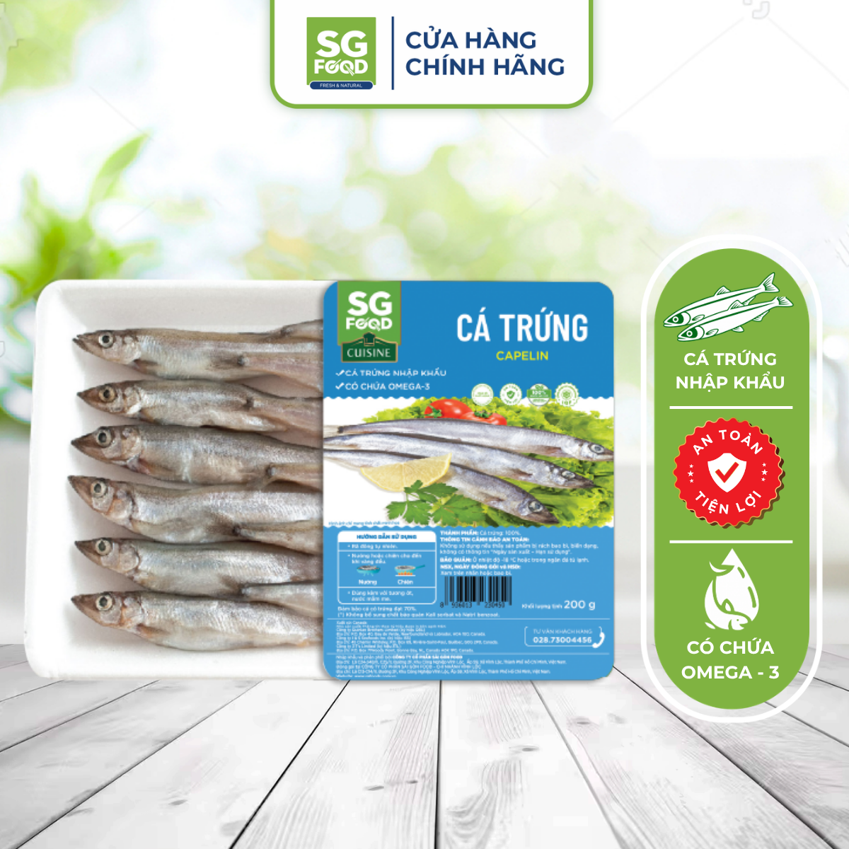 ca trung khong tam 200gr chi giao hang tai tp hcm