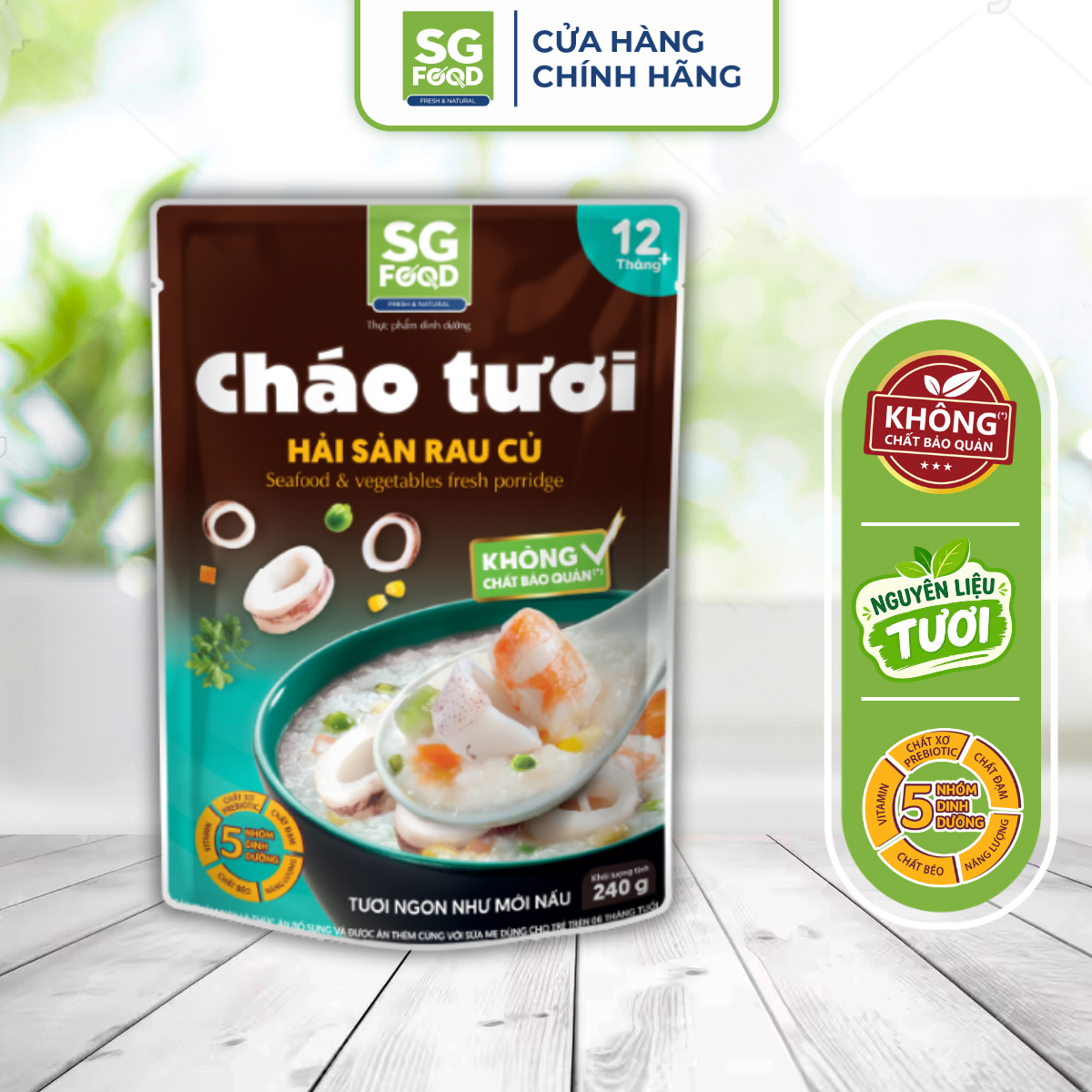chao tuoi sgf hai san rau cu 240g