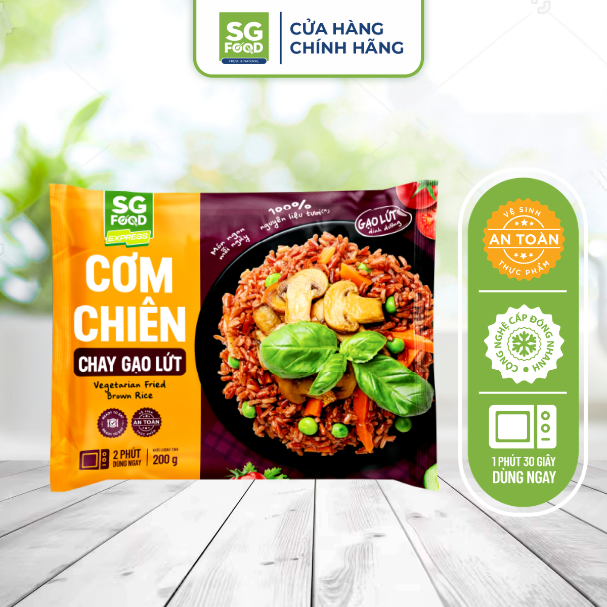 qua com chien chay gao lut 200g chi giao hang tai tp hcm