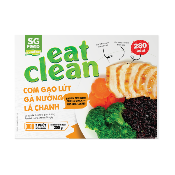 com gao lut ga nuong la chanh 200g eat clean chi giao hang tai tp hcm