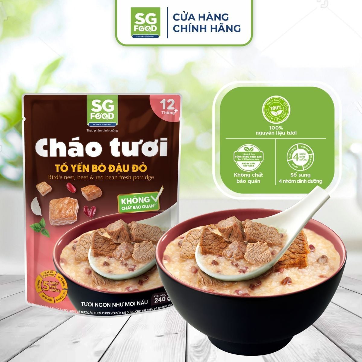 loc 7 chao tuoi an lien sg food mix vi to yen thit suon ca loc luon ca hoi hai san to yen bo
