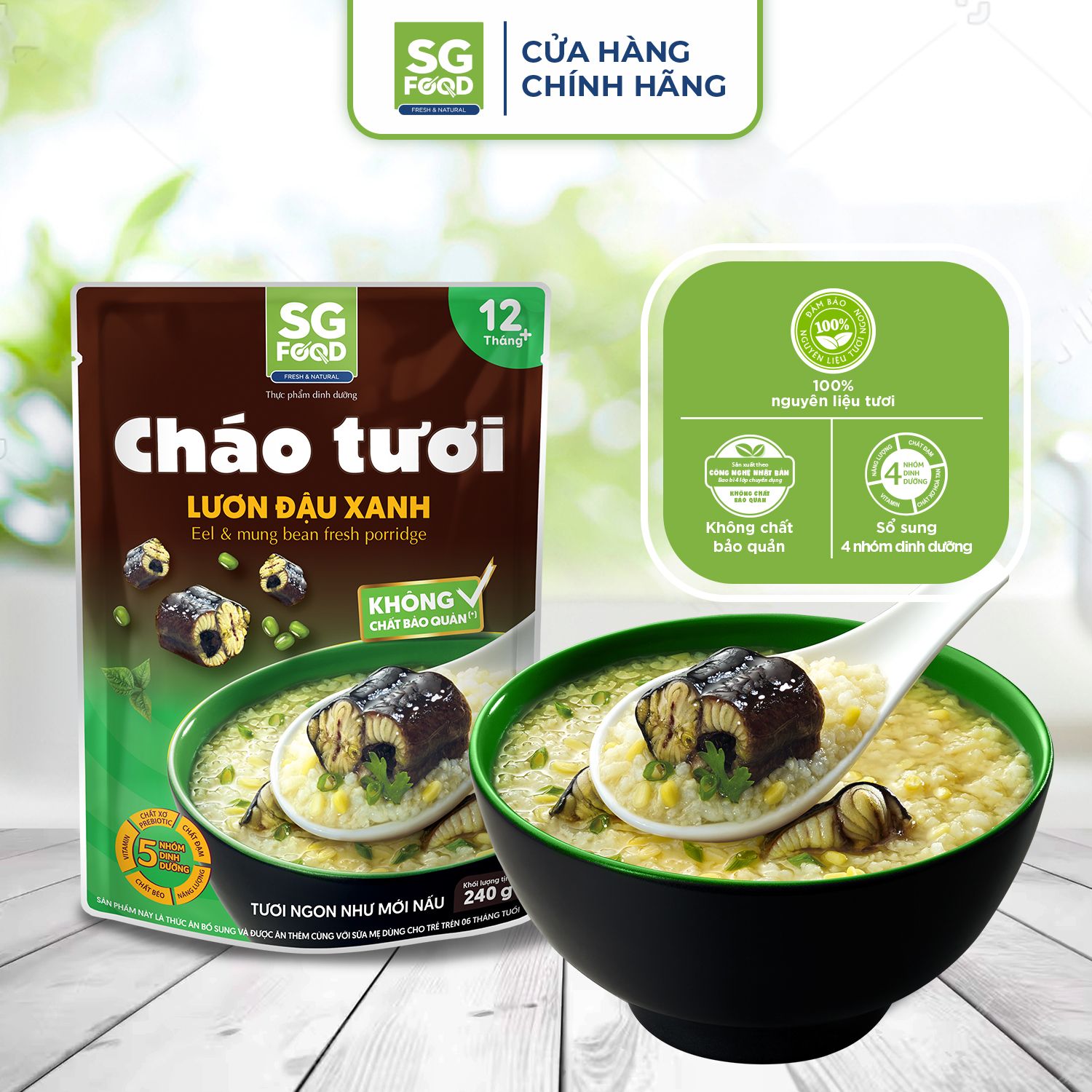 thung 30 goi chao tuoi luon dau xanh 240g