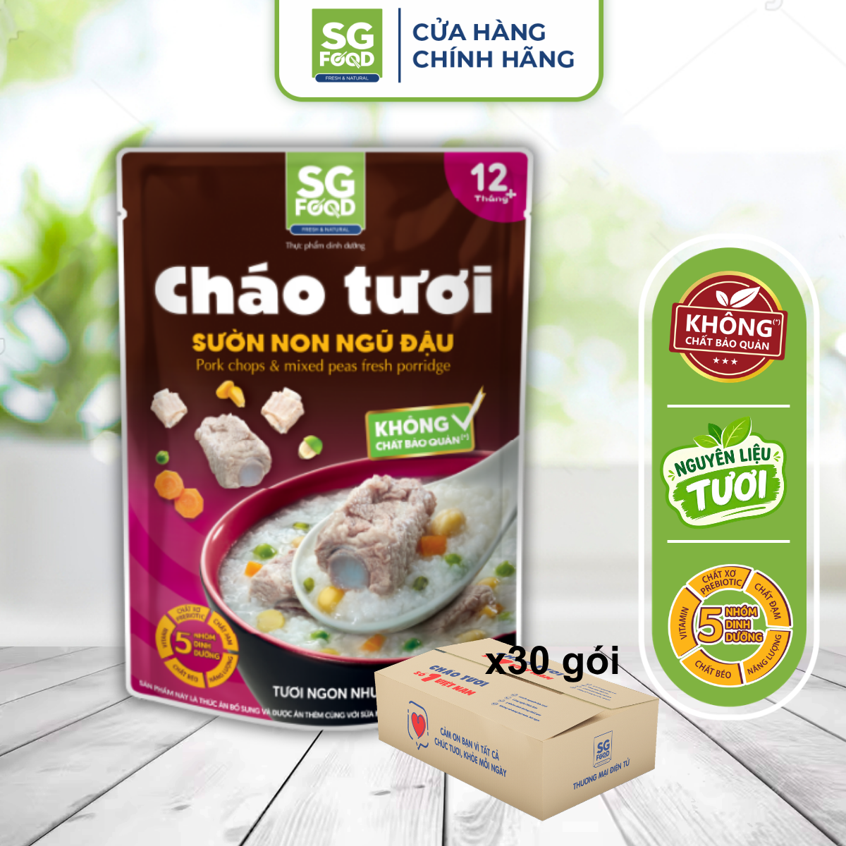 thung 30 goi chao tuoi suon non ngu dau 240g