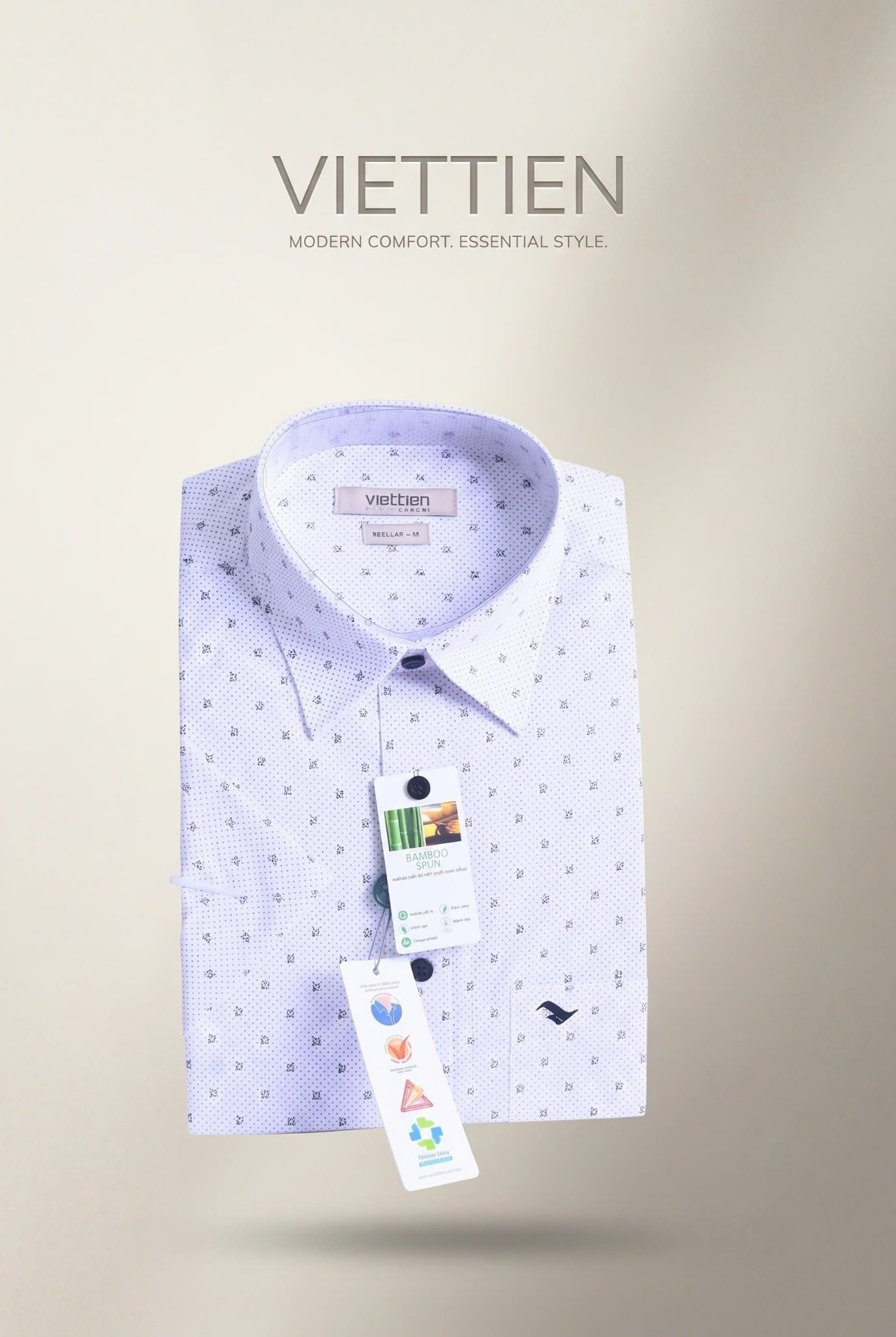  Áo sơ mi tay ngắn Việt tiến (M-XL) 