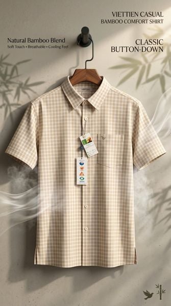  Áo sơ mi tay ngắn Việt Tiến (M-XL) 