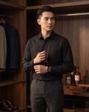  Áo sơ mi đen tay dài Việt tiến 