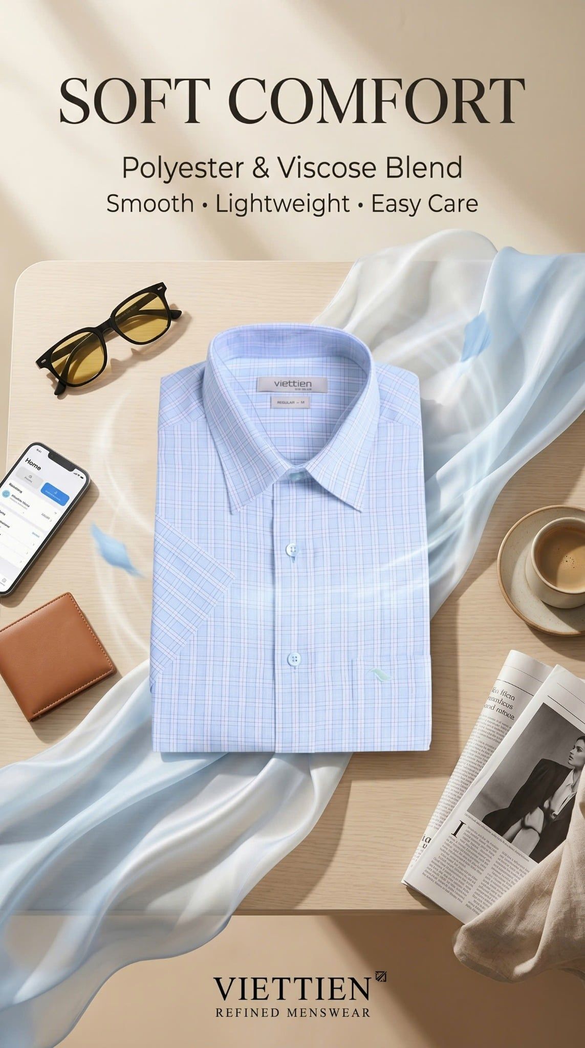  Áo Việt Tiến tay ngắn (M-XL) 