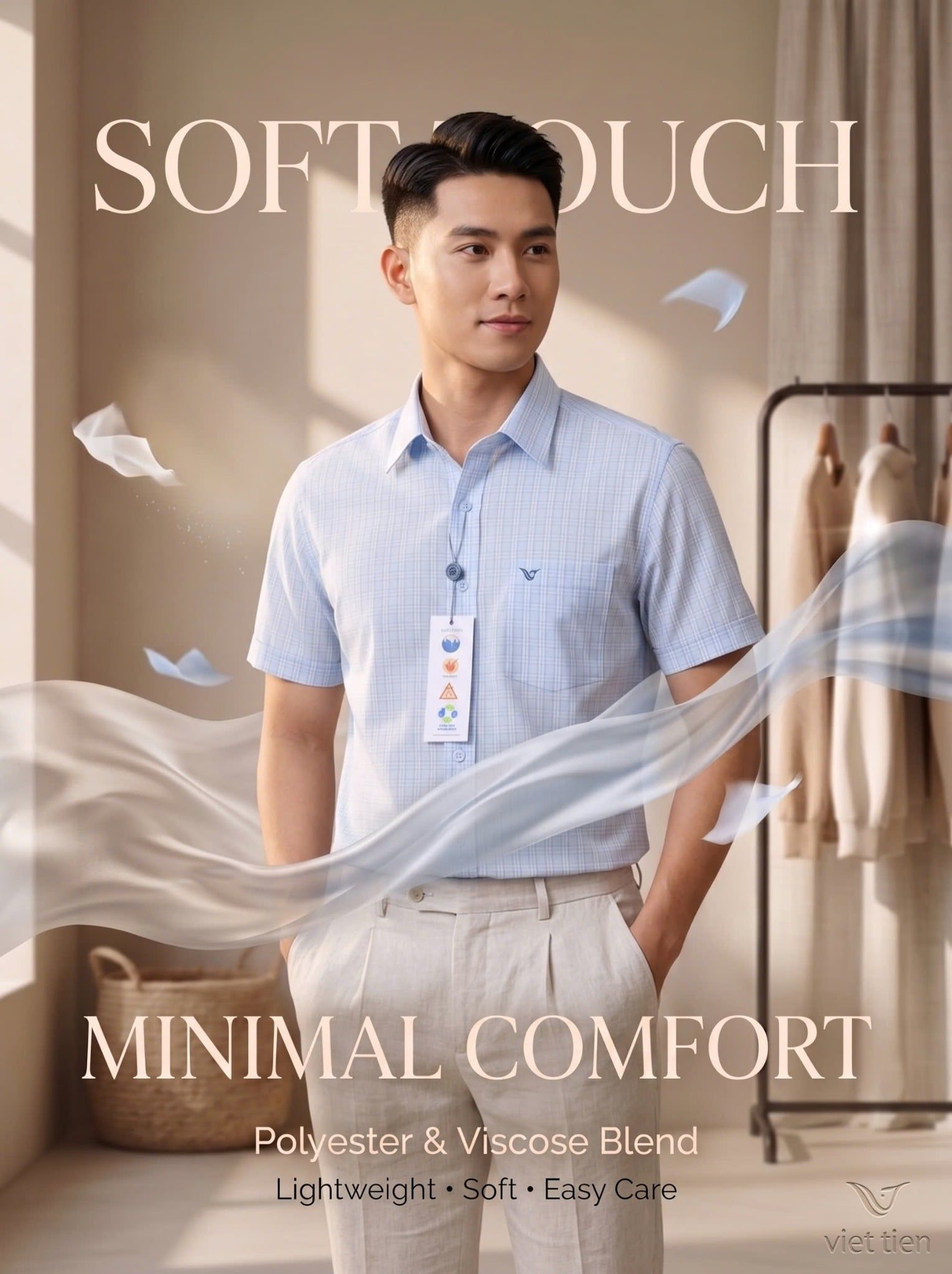  Áo Việt Tiến tay ngắn (M-XL) 
