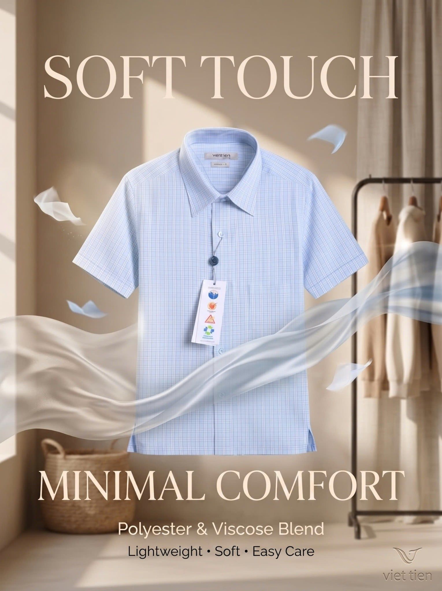  Áo Việt Tiến tay ngắn (M-XL) 