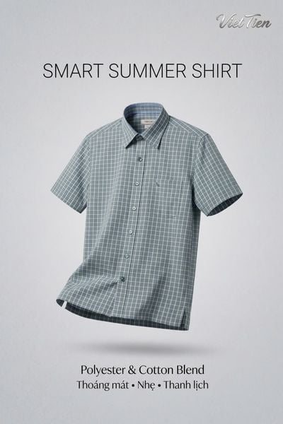  Áo sơ mi tay ngắn Việt Tiến (M-XL) 