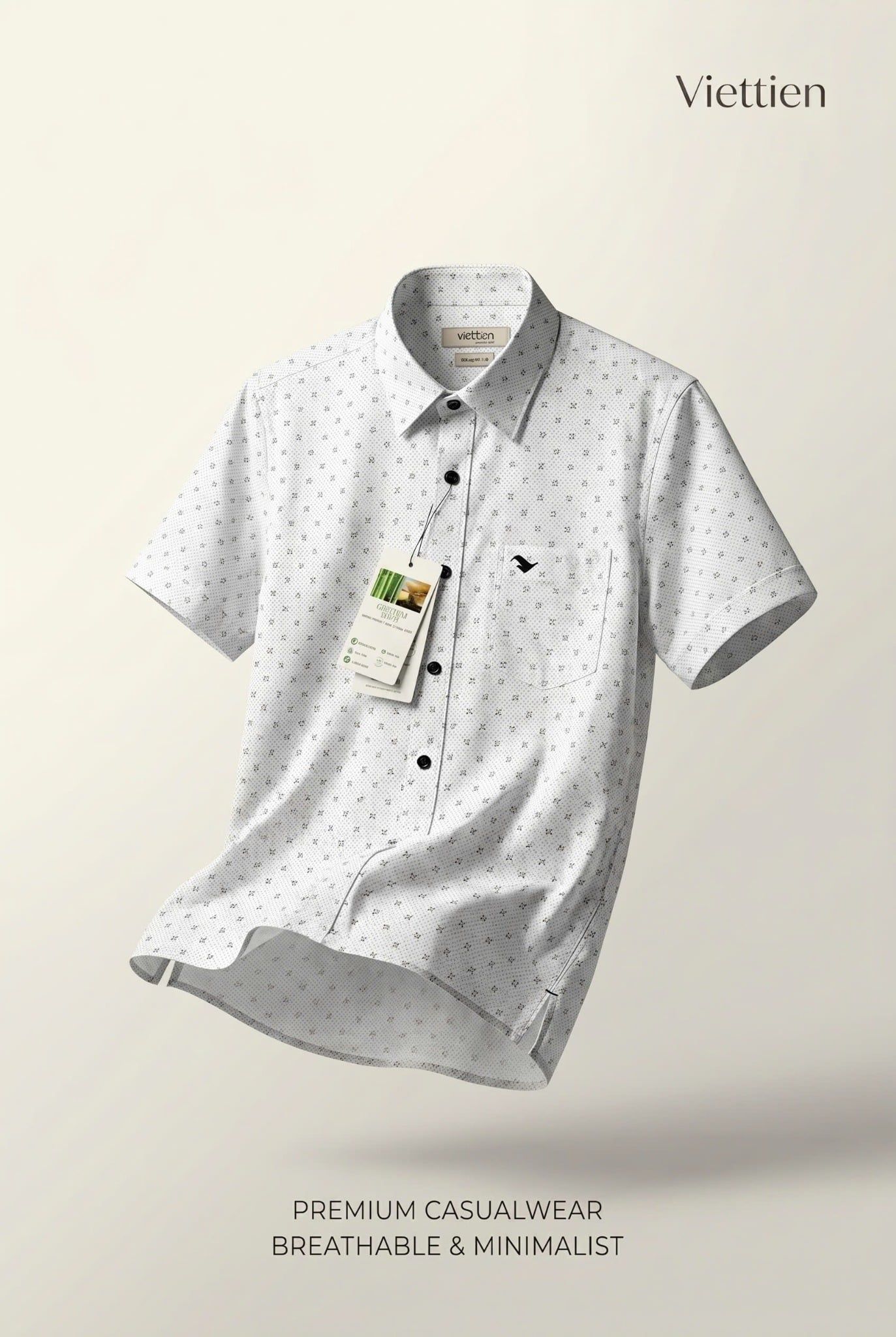  Áo sơ mi tay ngắn Việt tiến (M-XL) 