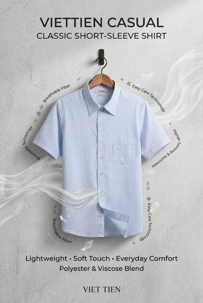  Áo Việt Tiến tay ngắn (M-XL) 