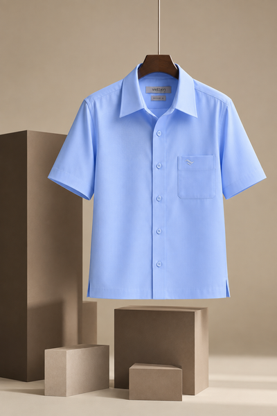  Áo sơ mi tay ngắn Việt Tiến (S-XL) 