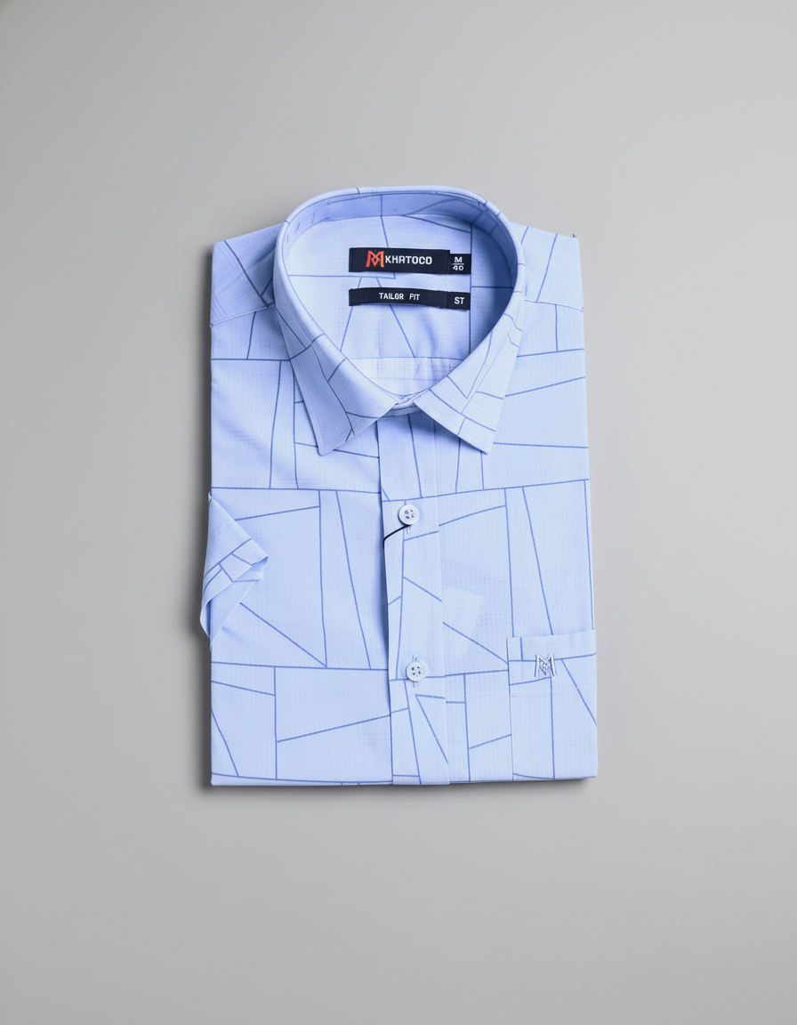  Áo sơ mi Khatoco tay ngắn (M-2XL) 