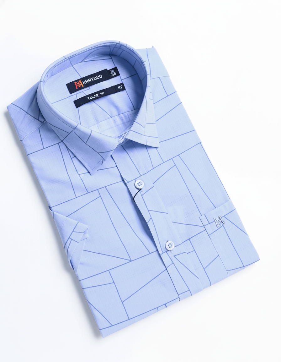  Áo sơ mi Khatoco tay ngắn (M-2XL) 
