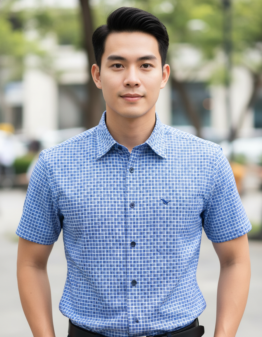  Áo sơ mi Việt Tiến tay ngắn (S-XL) 