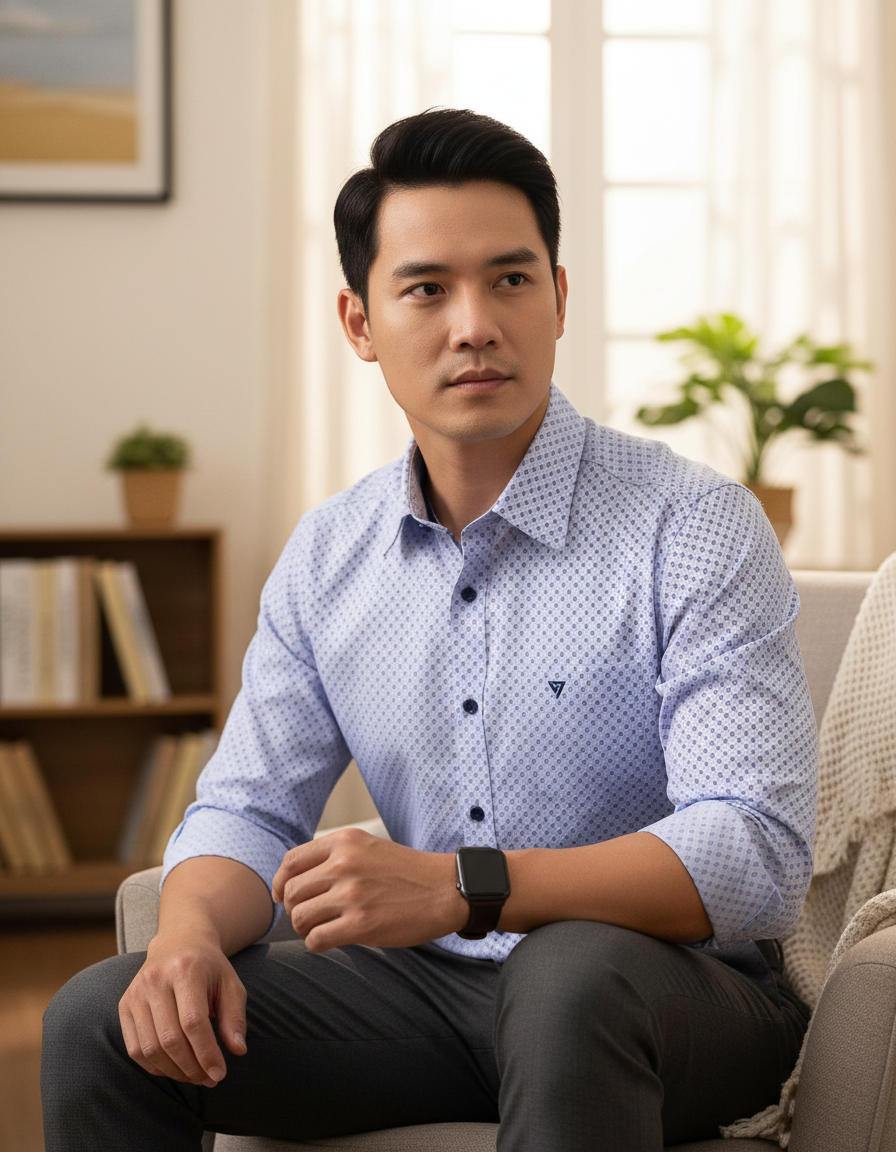  Áo sơ mi Việt Tiến tay dài (38-43) 