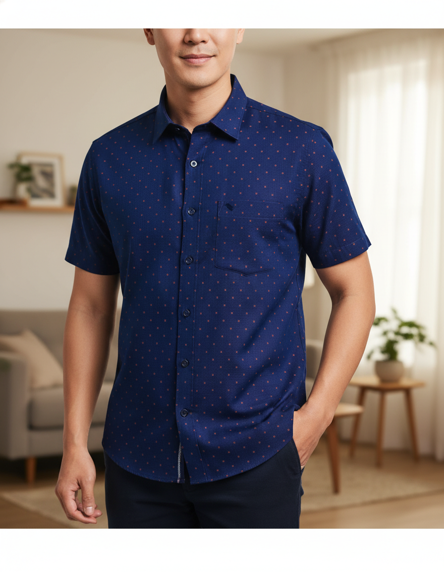  Áo sơ mi Việt Tiến tay ngắn (M/L) 