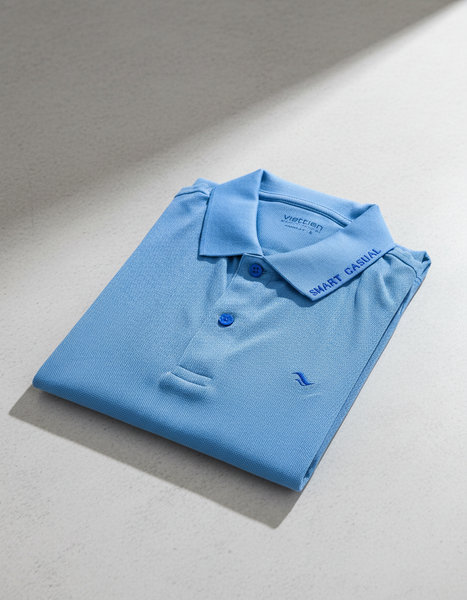  Áo thun Việt Tiến có cổ (Xanh) 