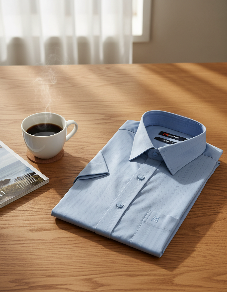  Áo sơ mi nam tay ngắn Khatoco(S-5XL) 