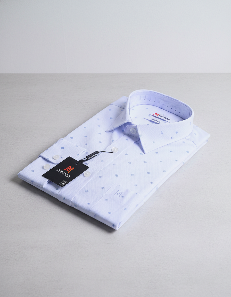  Áo sơ mi nam tay dài Khatoco(M-2XL) 