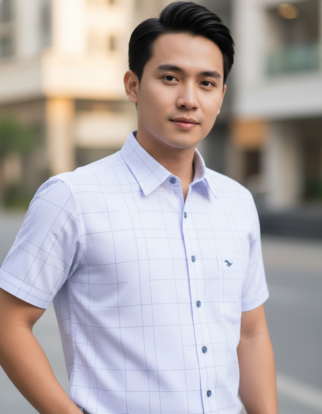  Áo sơ mi tay ngắn Việt Tiến (S-2XL) 