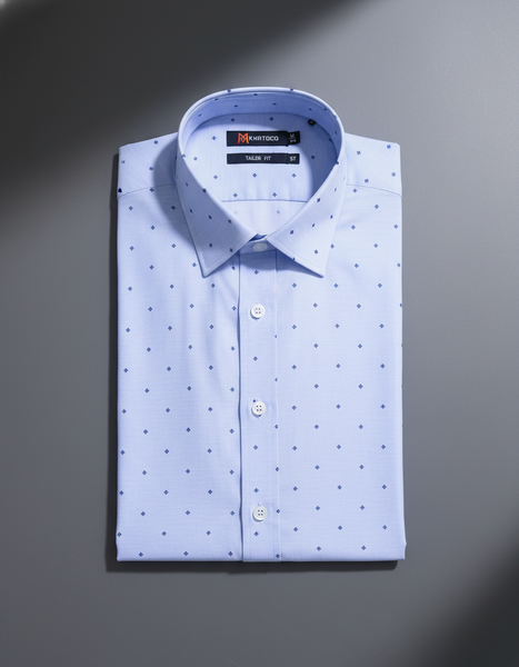  Áo sơ mi tay ngắn Khatoco (M-2XL) 