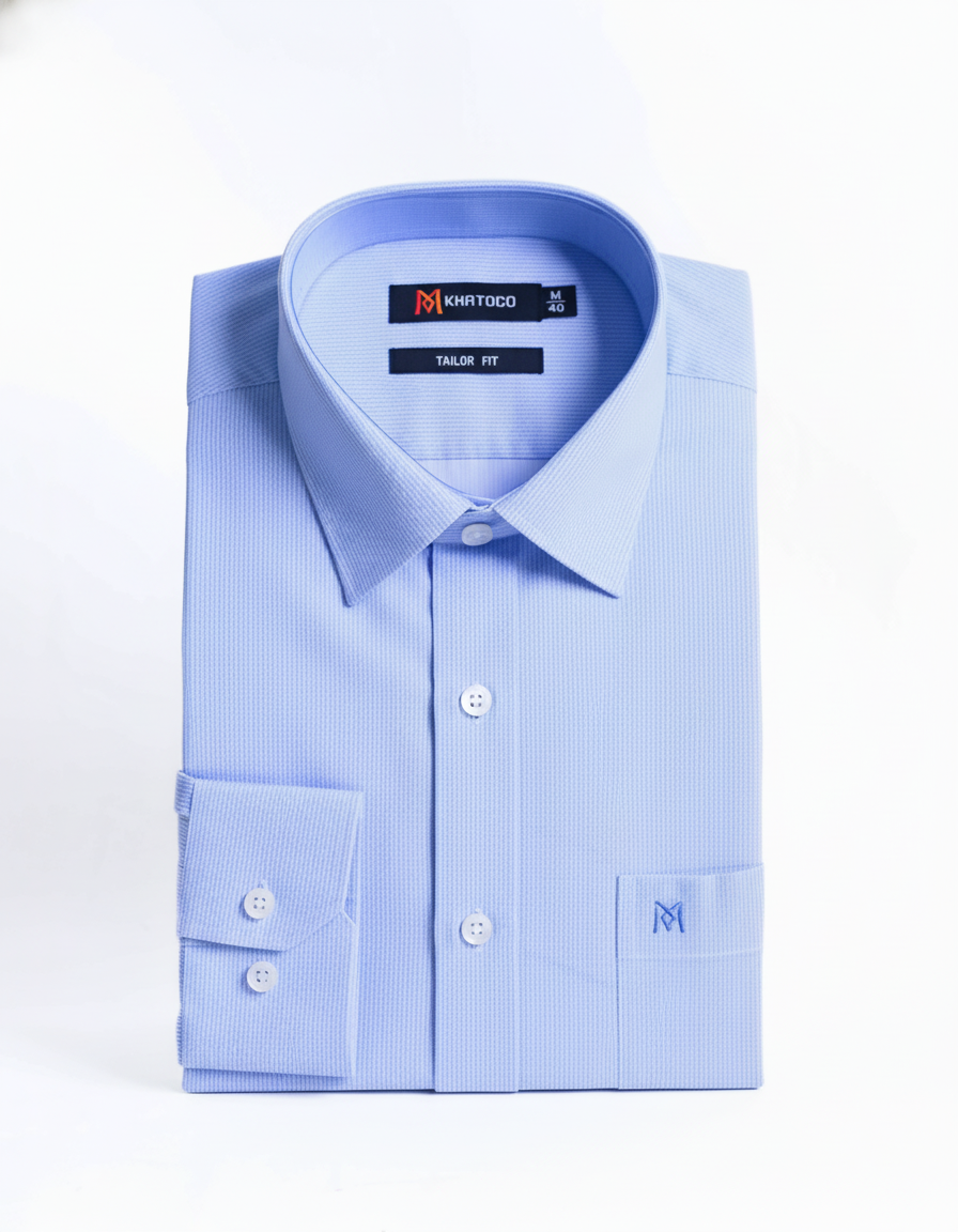  Áo sơ mi tay dài Khatoco (M-2XL) 