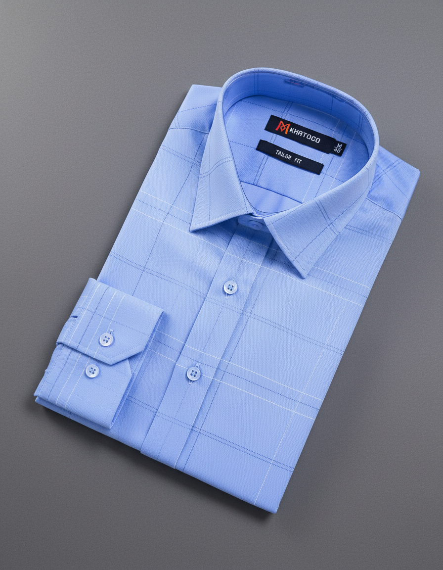  Áo sơ mi nam TAY DÀI Khatoco(M-2XL) 