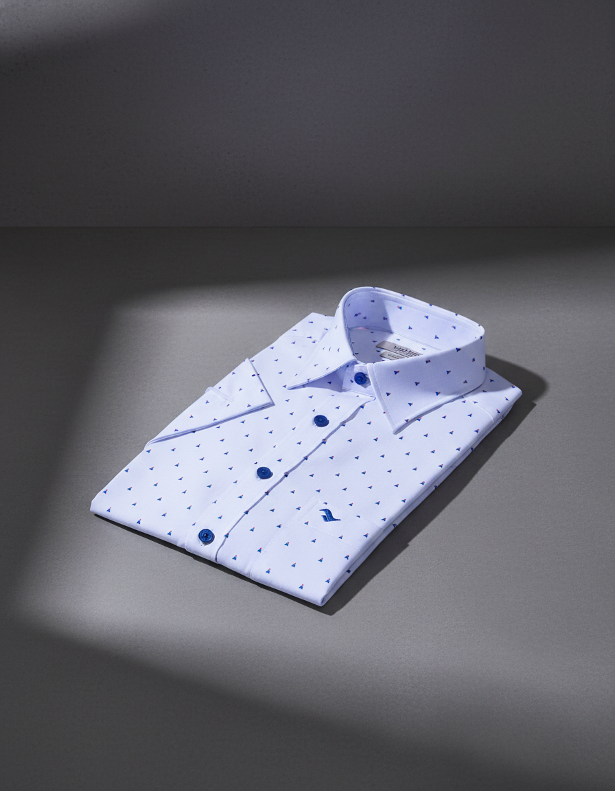  Áo sơ mi tay ngắn Việt Tiến VẢI TRE 