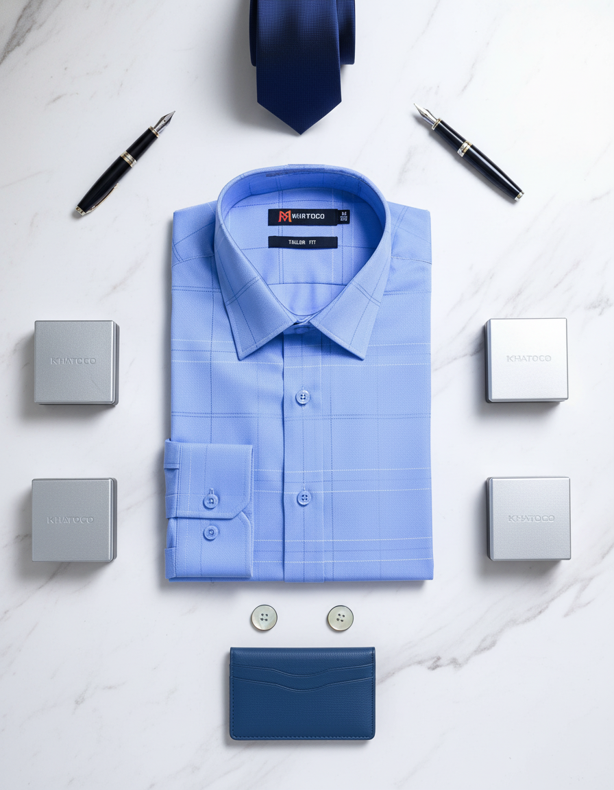  Áo sơ mi nam TAY DÀI Khatoco(M-2XL) 