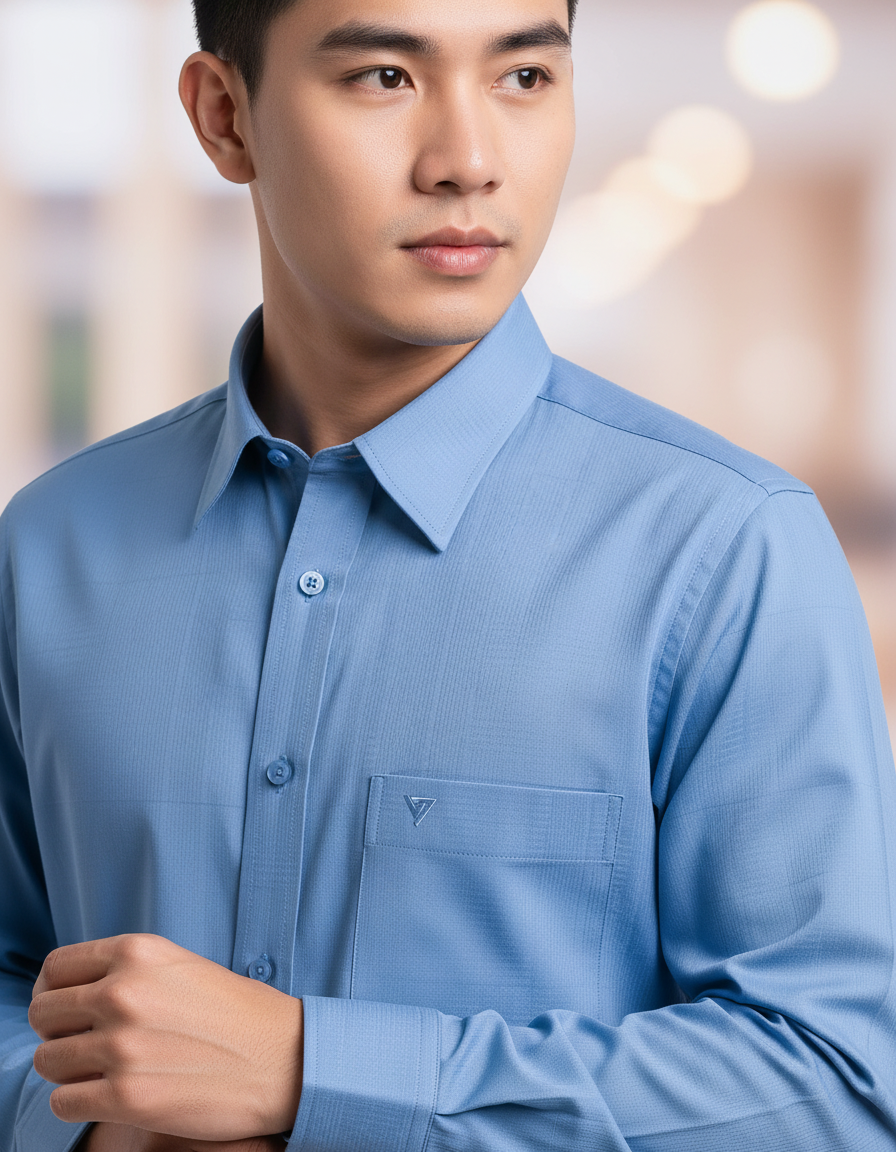  Áo sơ mi Việt Tiến tay dài (4) 