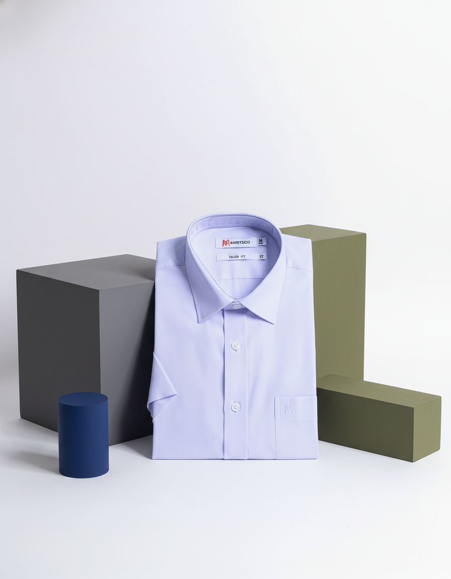  Áo sơ mi tay ngắn Khatoco (M-2XL) 