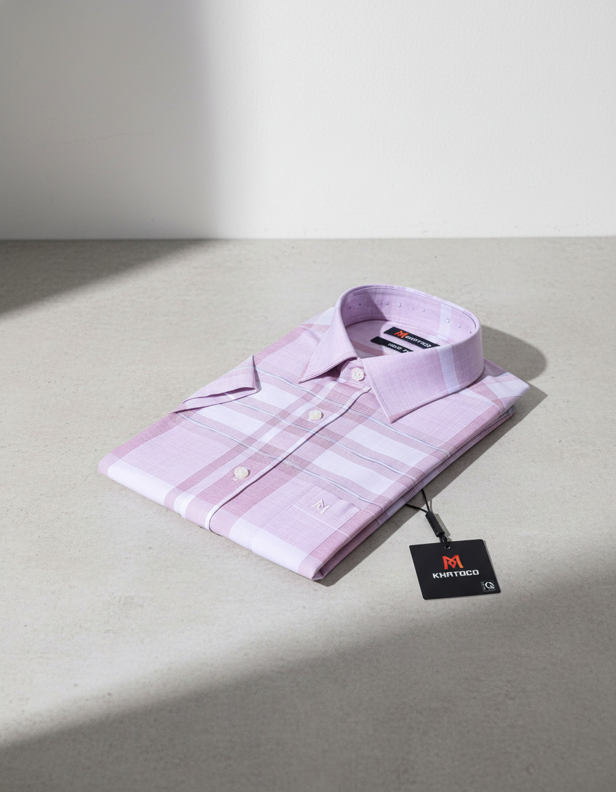  Áo sơ mi tay ngắn Khatoco (M-2XL) 