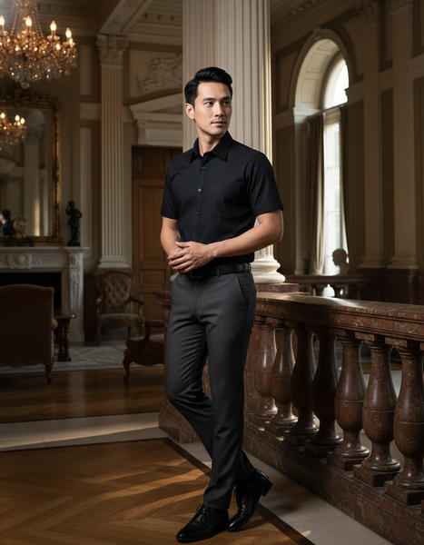  Áo sơ mi tay ngán Viet Tien (38-46) 