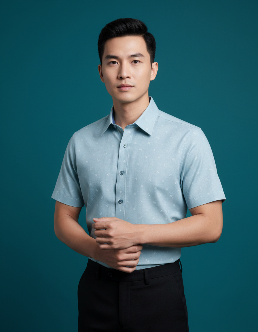  Áo sơ mi tay ngắn Việt Tiến (38-44) 