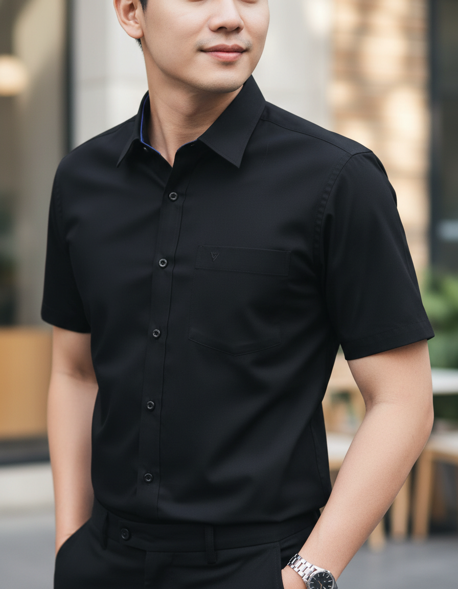  Áo sơ mi tay ngán Viet Tien (38-46) 