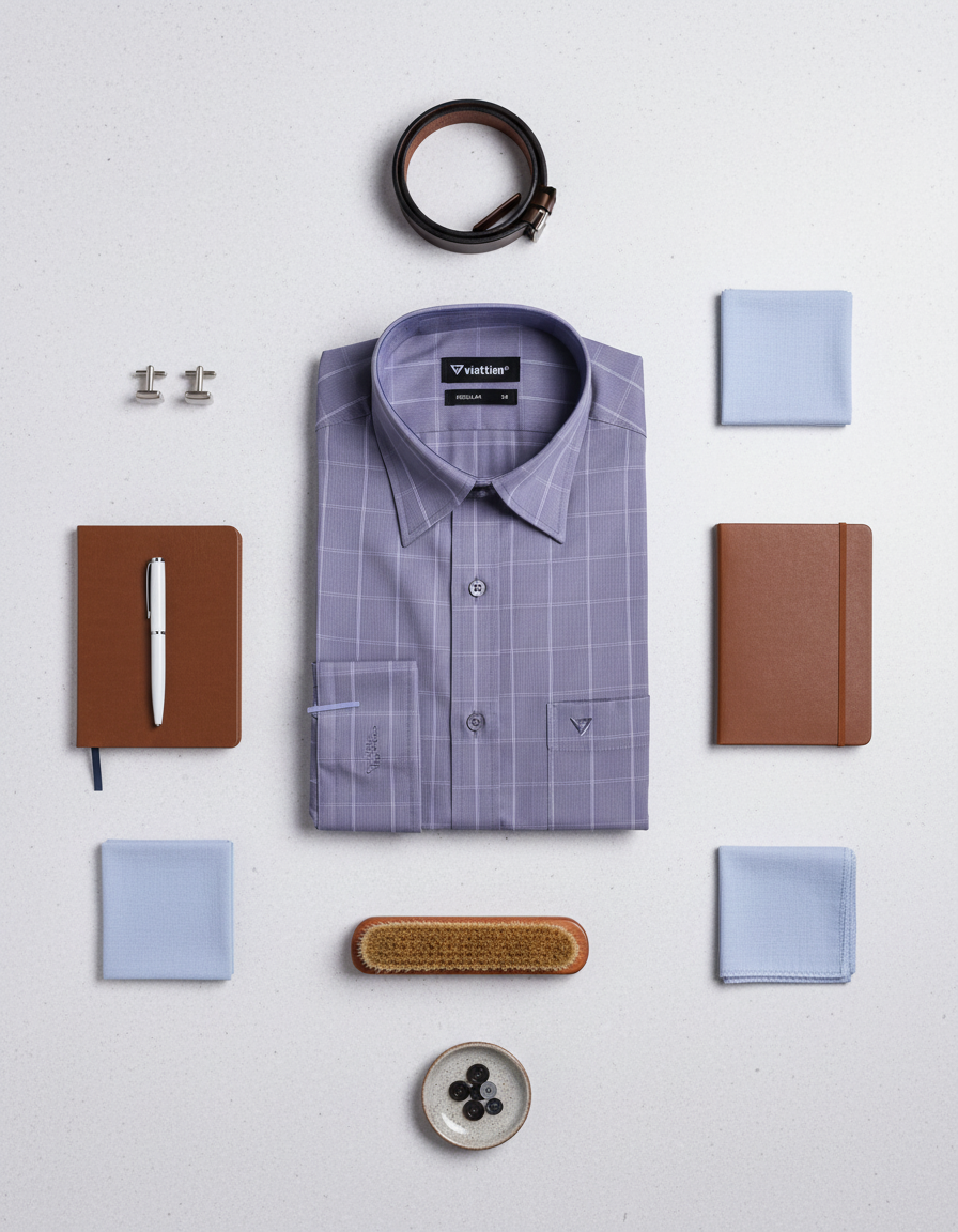  Áo sơ mi Việt Tiến tay dài 