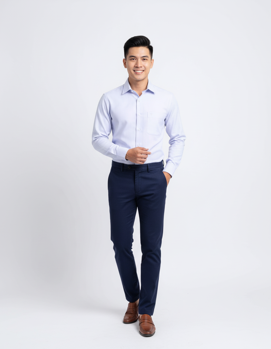  Áo sơ mi Việt TIến tay dài 