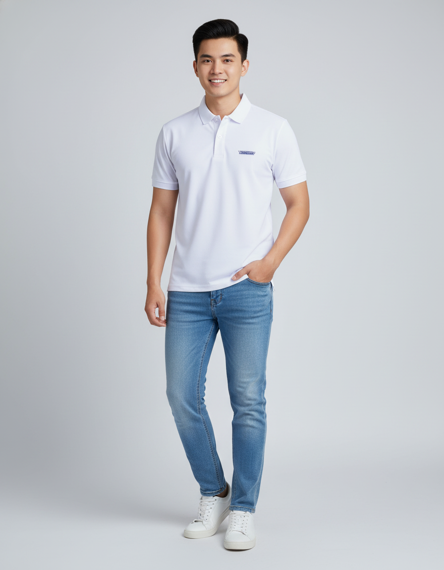  Áo Polo Nam Vĩnh Tiến Slim Fit Màu HR4-F017-23 