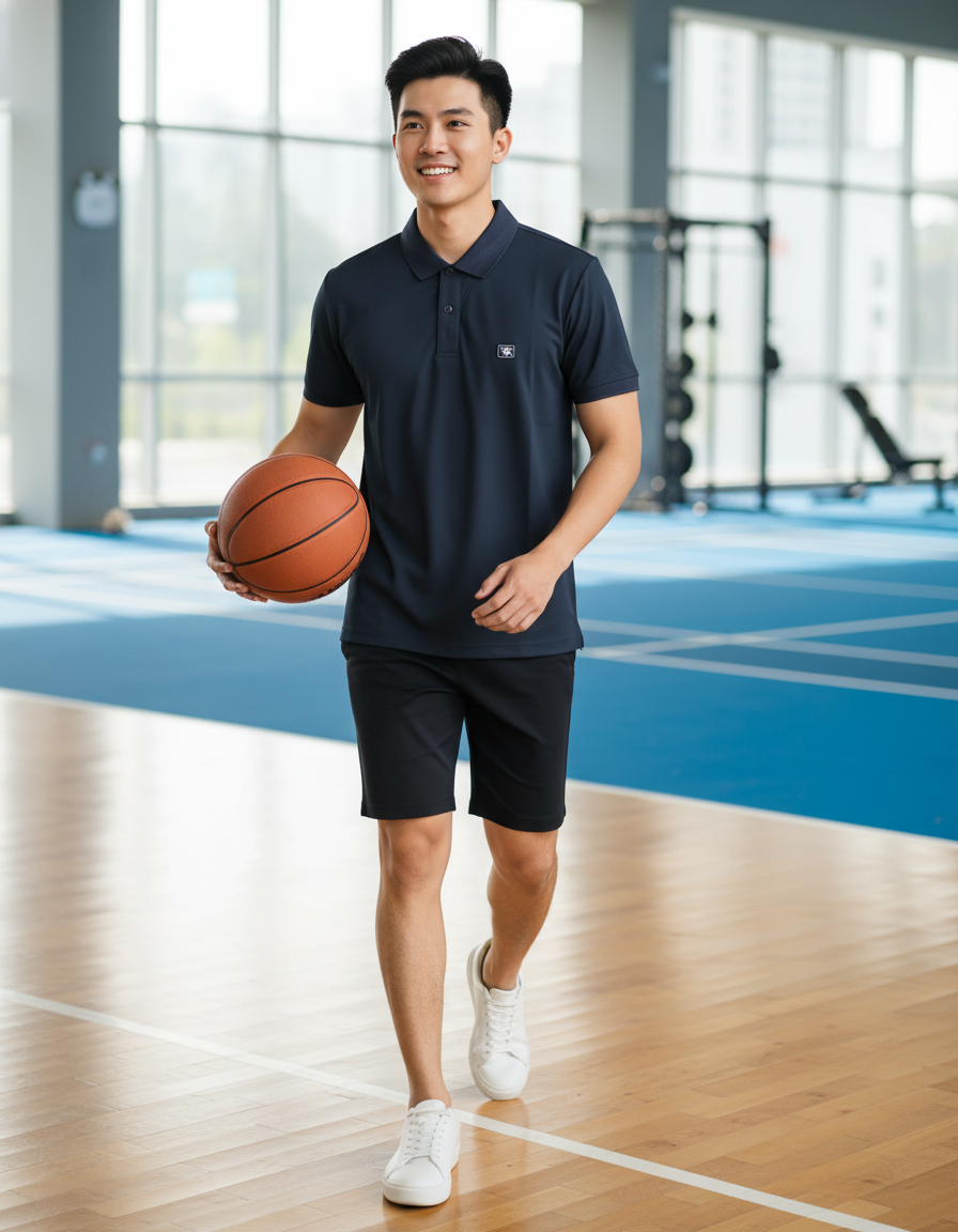  Áo Polo Nam Vĩnh Tiến Slim Fit màu HR4-F025-23 