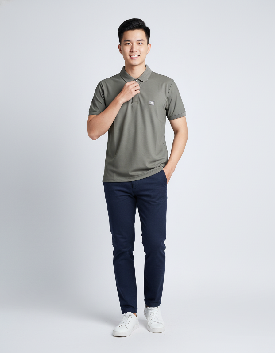  Áo Polo Nam Vĩnh Tiến Slim Fit 299 MÀU HR4-F104-23 