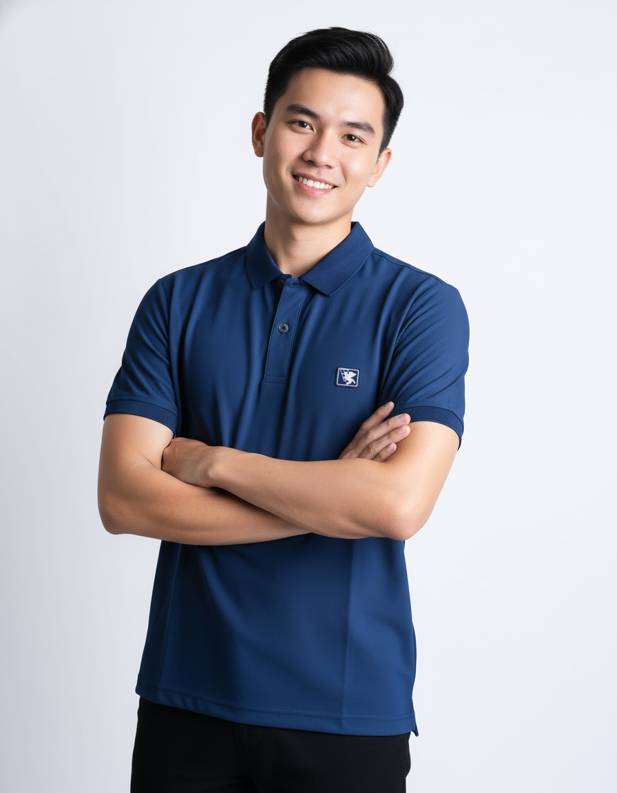  Áo Polo Nam Vĩnh Tiến Slim Fit Màu HR4--F020-23 