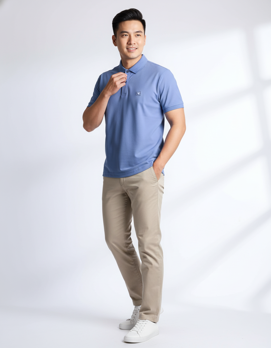  Áo Polo Nam Vĩnh Tiến Slim Fit Màu Hr4-F027-23 