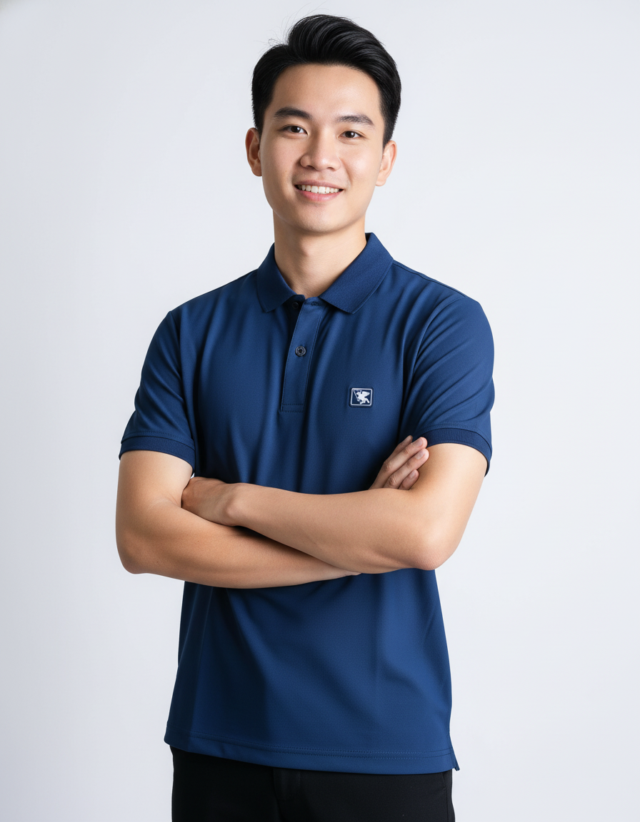  Áo Polo Nam Vĩnh Tiến Slim Fit Màu HR4--F020-23 