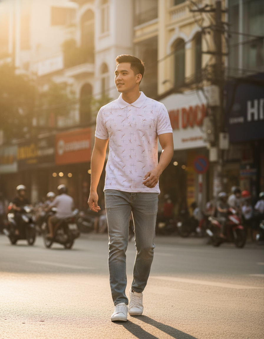  Áo thun polo nam Khatoco(L-3XL) 