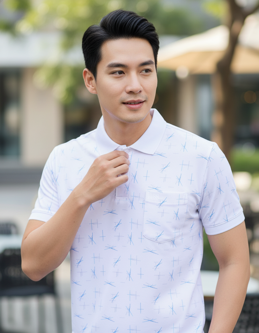  Áo thun polo nam Khatoco(L-3XL) 